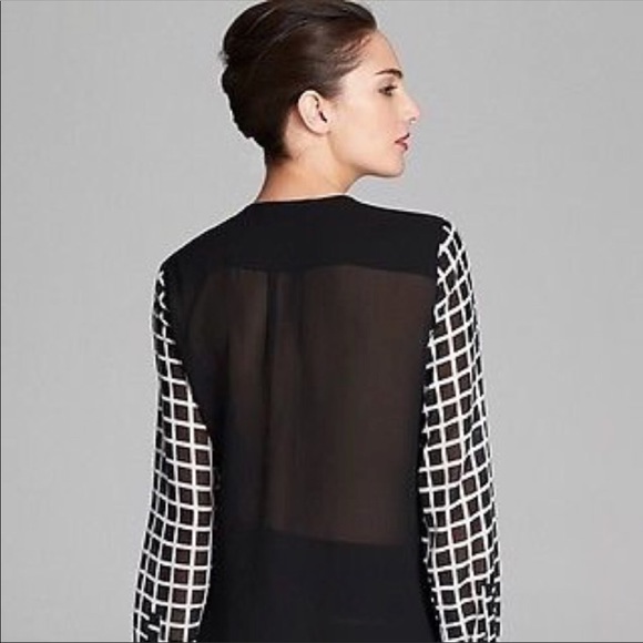 NWOT & GORGEOUS! MICHAEL KORS 100% COTTON BW CHECK-PRINT M/L - Picture 5 of 5